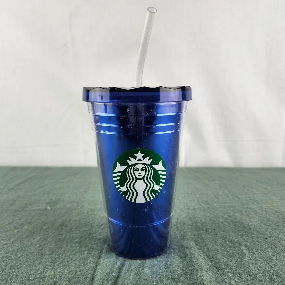 Starbucks 16oz Disneyland 60th Diamond Anniversary Tumbler Disney Cup Lid Straw‎